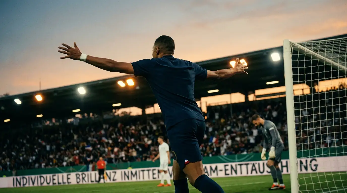 Kylian Mbappé bejubelt sein Tor im Spiel um Platz 3